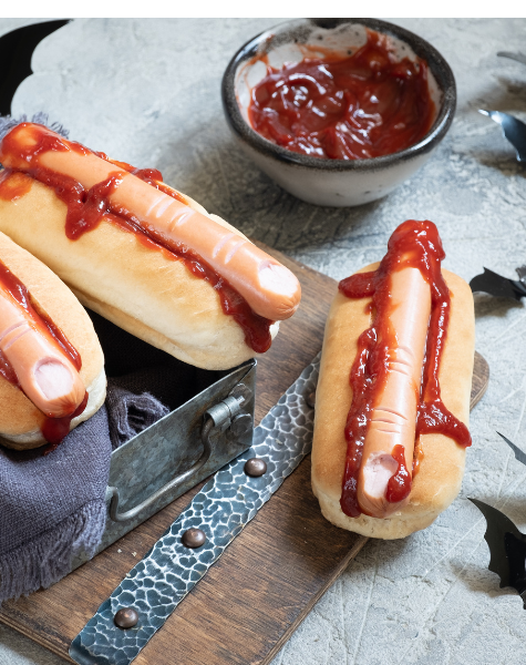 Bloody Halloween Hot Dogs