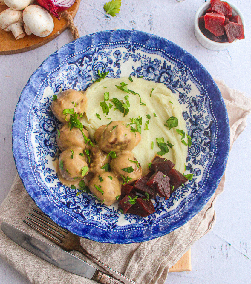 Swedish Tempeh Meatballs