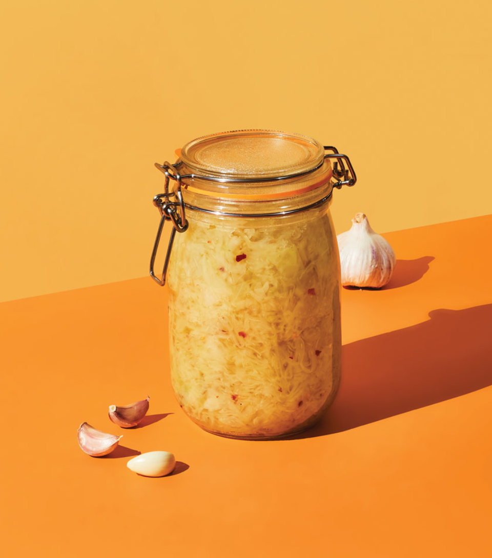 Green Cabbage with White Wine Vinegar & Maple Syrup