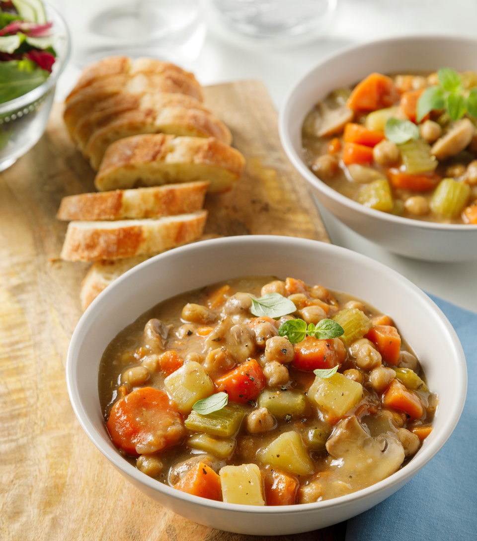 Vegetable Bourguignon-style stew