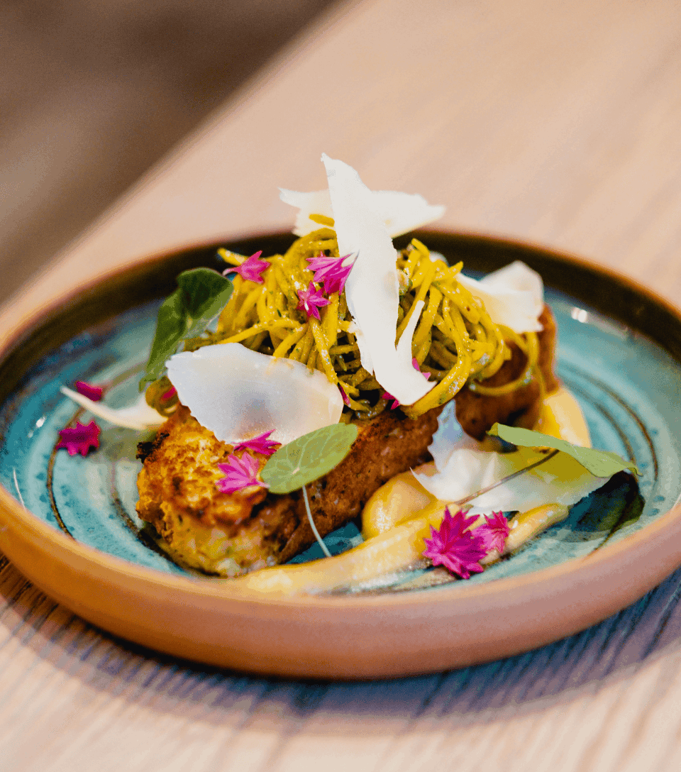 Roasted Butternut Squash Cake by Sabrina Lemay, Chef at L’Orygine restaurant