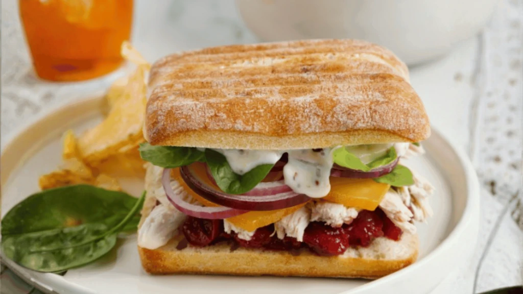 Ciabattas a la dinde et canneberges