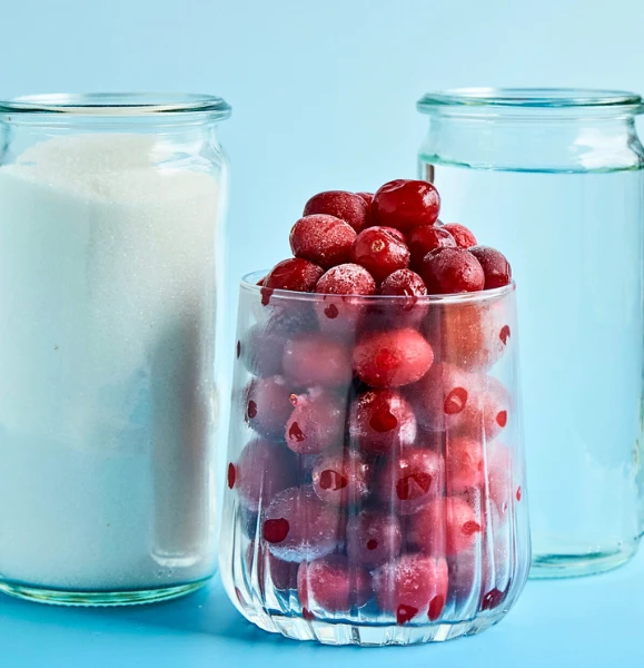 Canneberges congelees pot sucre