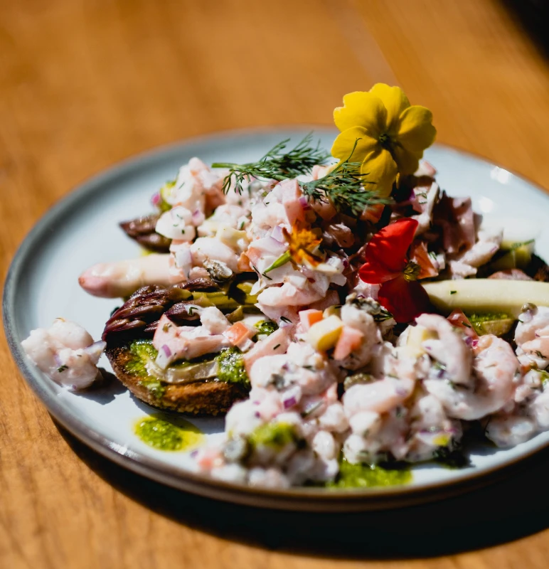 Tartine crevette nordique Foud Braques