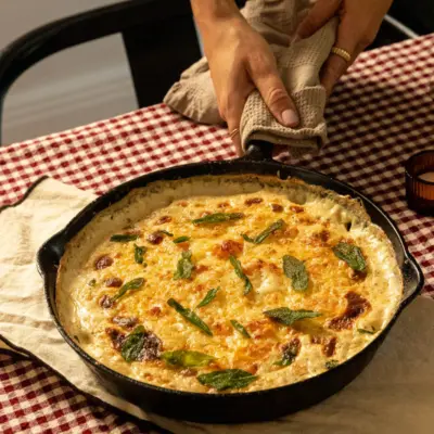 Gratin a la courge patates et sauge