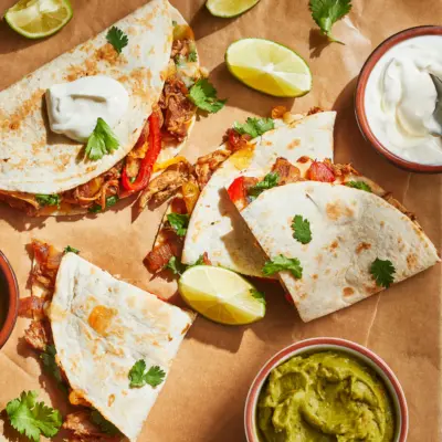 Quesadillas au poulet et a lerable