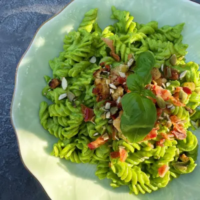 Pate dino aux epinards 2