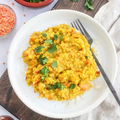 Dhal aux lentilles corail