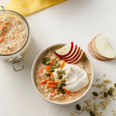 Gruau overnight style gateau aux carottes