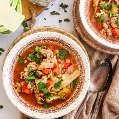 Soupe facon cigare au chou