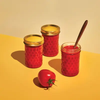 Ketchup aux tomates maison et a lerable