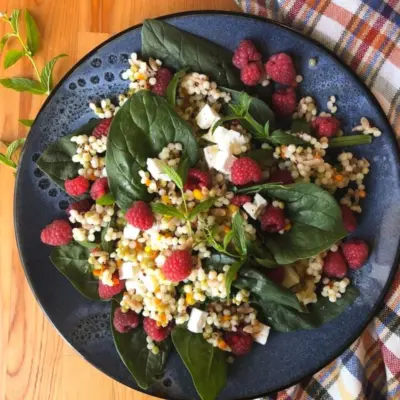 Salade de couscous perle sucree salee