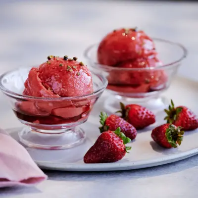 Sorbet a la rhubarbe