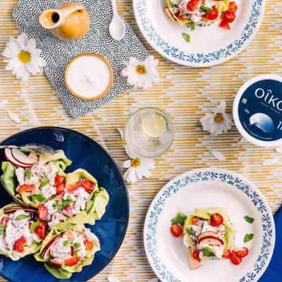Roules de laitue a la salade de poulet 1