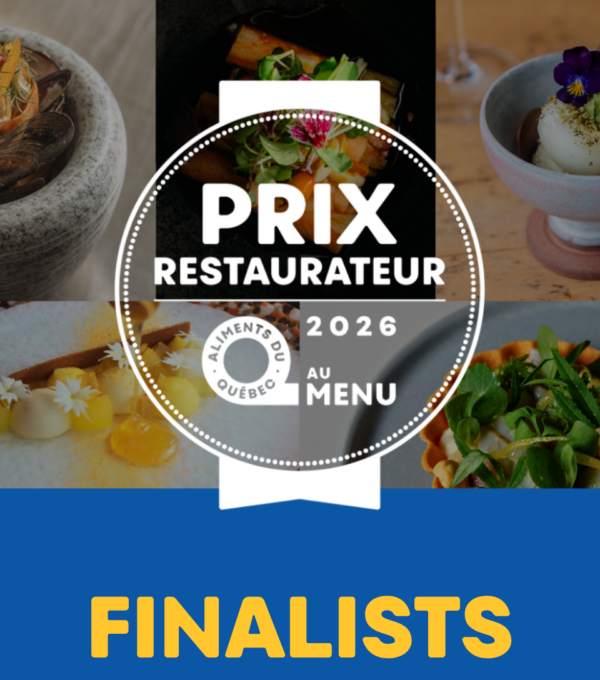Aliments du Québec Unveils the Five Restaurants in the Running for the 2026 Prix restaurateur Aliments du Québec au menu