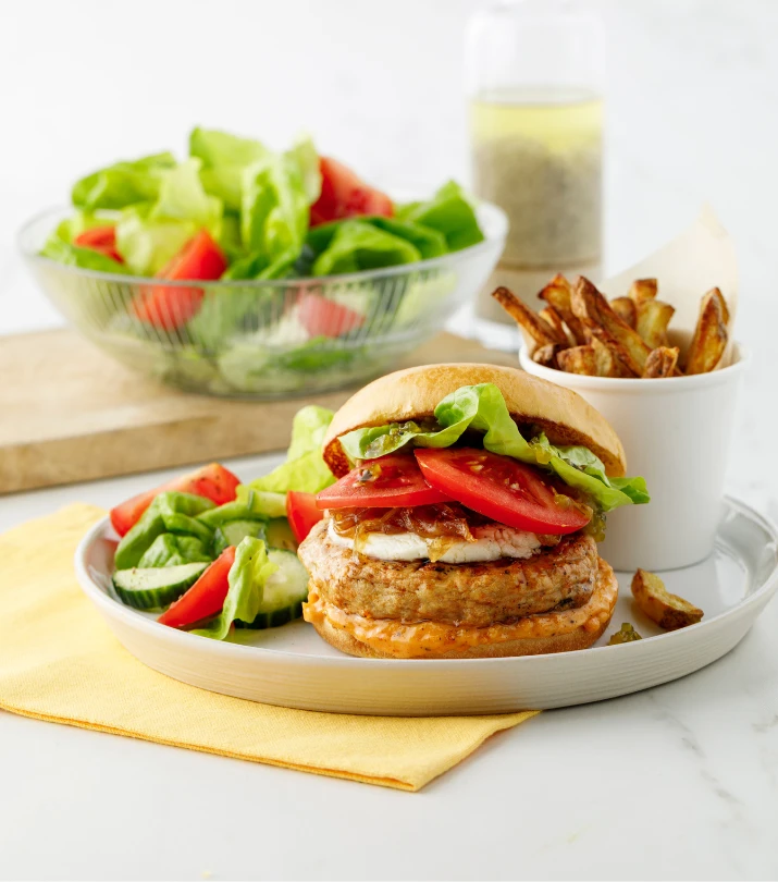 Recette burger poulet tomate concours amateurs 2023 715x810