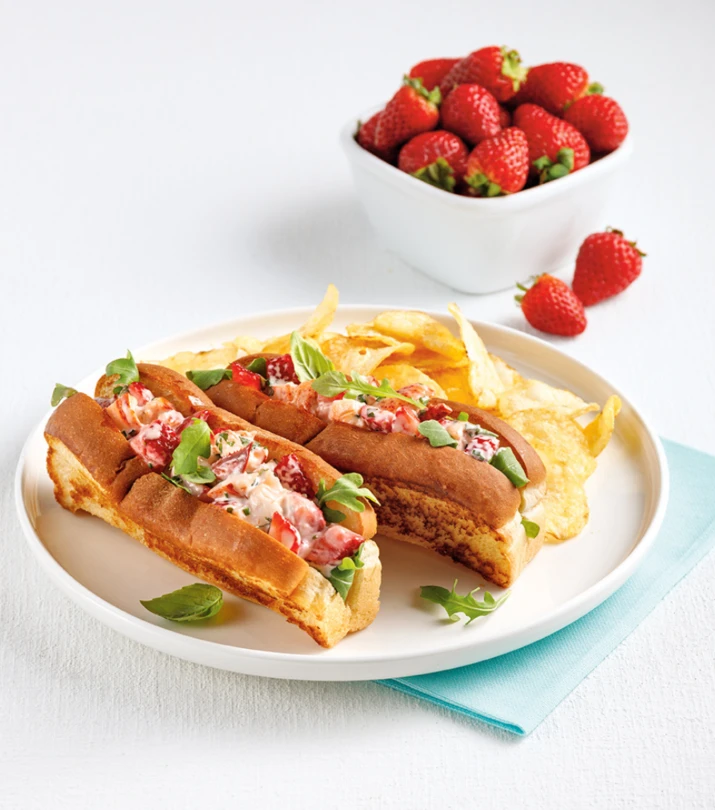 Guedilles homard fraise