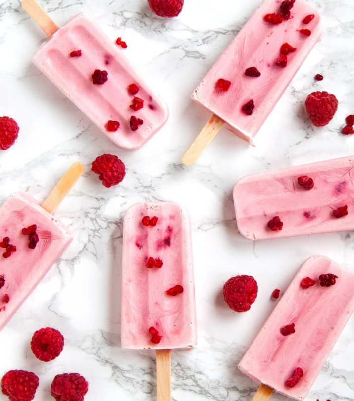 Posicles aux framboisess