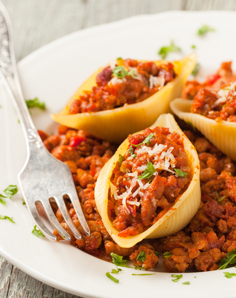 Italian style stuffed pasta shells