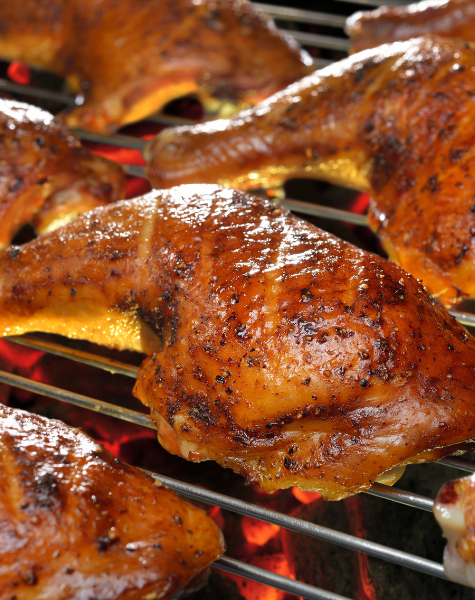 Asian-style grilled chicken drumsticks