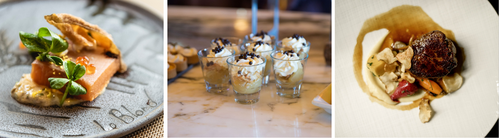 D'autres délicieux plats préparés avec des produits d'ici qu'on peut savourer au restaurant Le Champlain.