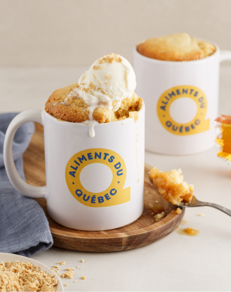 Maple “Pouding Chômeur” in a Mug